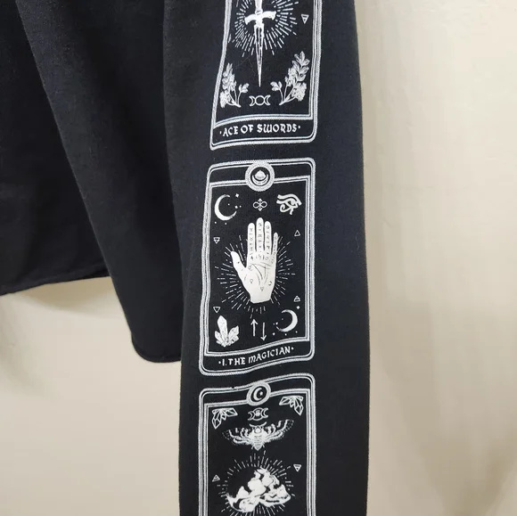 Midnight Hour long sleeve Crop top SM - Picture 3 of 6